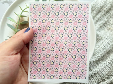 Easter Themed Easter Flower  Water Transfer | Magic Transfer | Water Soluble Image Transfer for Polymer Clay